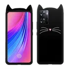 Silicone Mobile Back Cover for OPPO CPH2473 / OPPO A77s (Black)
