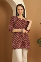 Cotton Printed Top for Women 