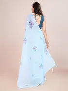 Silk Woven Design Saree for Women, Sky Blue 