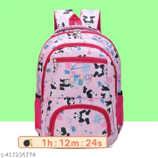 Polyester Backpack Bag, Multicolor