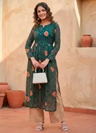 Bindu Bandhej Naira Kurti for Women 