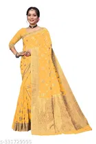 Cotton Zari Woven Saree for Women 