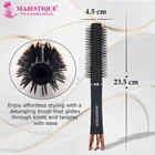 Roller Round Hair Brush with Crown Handle 