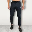 Lycra Nylon Logo Printed Track Pant for Men 