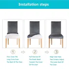 Homwatica Multicolor Floral Printed Elastic Chair Cover 50X65Cm Pack Of 4