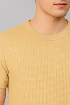 Round Neck Structured T-Shirt for Men 