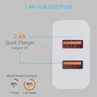 Dual Port Fast Charger 24 W with USB Type A to Type C Cable 
