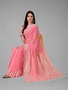 Georgette Foil Printed Saree for Women 