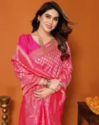 Banarasi Silk Zari Woven Saree for Women 