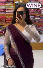 Georgette Embellished Saree for Women 