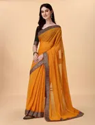 Silk Embroideried Saree for Women 