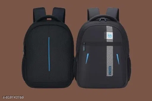 Polyester Backpack for Men & Women, Black
