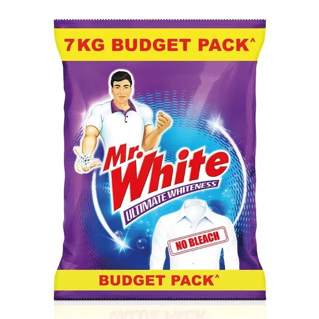 Mr. वाइट डिटर्जेंट पाउडर 5 kg - पाएं 2 kg मुफ्त