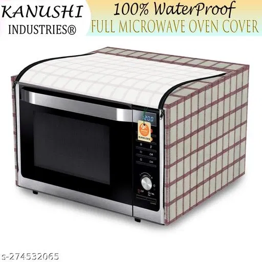 KANUSHI Industries® 100% Waterproof Full Microwave / Oven Cover 28-29 Liter (FULL-MICRO-NW-NEW-05-28LTR)