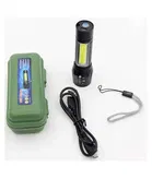 Portable Mini Aluminum Cob Tactical Zoomable Torch 