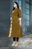 Khadi Cotton Solid Kurti for Women 