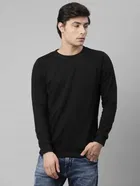 Rigo Men's Cut & Sew Terry Round Neck Sweatshirt 