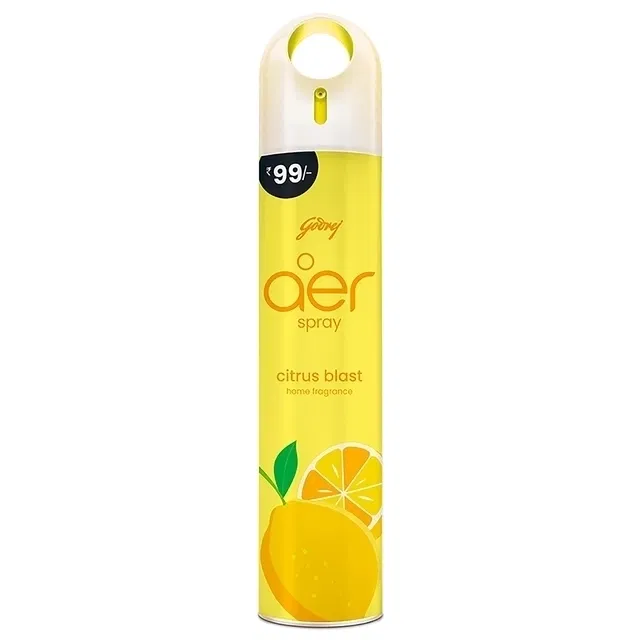 Godrej Aer Spray Home Fragrance - Citrus Blast 180 ml