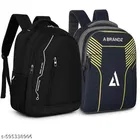 Polyester Backpack for Men & Women, Black