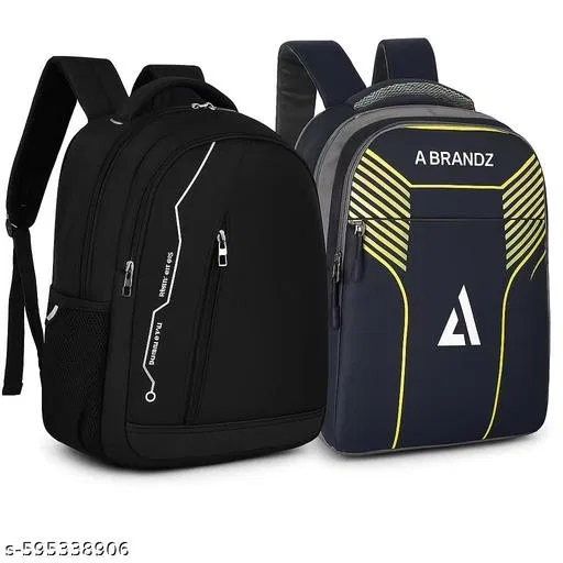 Polyester Backpack for Men & Women, Black