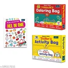 Super Cute Toddlers Activity Bag + Coloring Bag + My Big Laminated All in One Book 