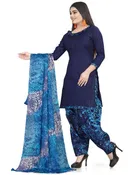 Cotton Suit Fabric with Dupatta for Women 
