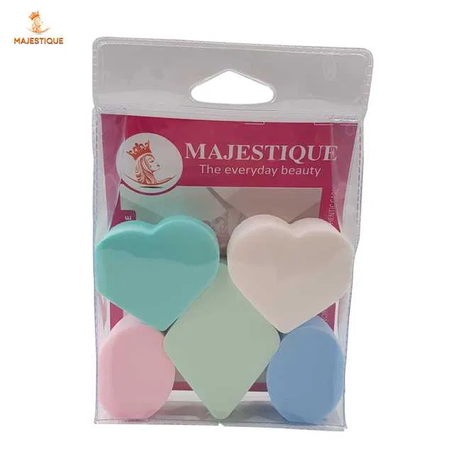 Majestique Facial Bath Cleansing Sponges for Aging Skin Cleaning, Reusable Cosmetic Face Sponge Pads (Pack of 5) (B-124)