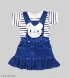 Dungaree with Top for Girls 