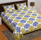 Cotton Rajasthani Jaipuri Double Bedsheet with 2 Pillow Covers 