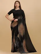 Georgette Printed Saree for Women 