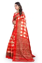 Khadi Silk Printed Saree for Women 