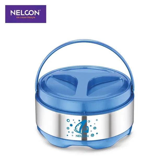 Nelcon Bubble Steel Casserole, Blue [960 ml]