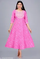 Rayon Kurti for Women, Pink 
