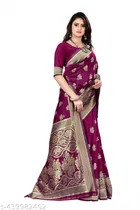 Banarasi Silk Zari Woven Saree for Women 