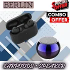 Wireless Bluetooth Speaker + Earbuds With Charging Case, 5.4 Bluetooth Version ,BLACK, 