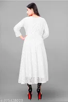 Net Kurti for Women,  White  