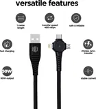Nu Republic Blaze Trinity 2.0 3 In One Fast Charging Cable 