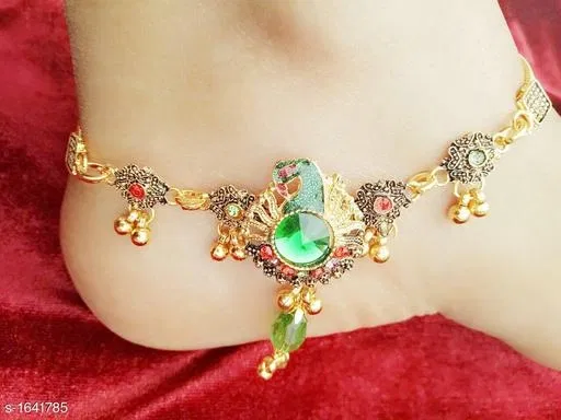 Anklet Multicolor Free Size Anklets & Toe Rings for Women