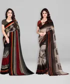 Georgette Printed Saree for Women 