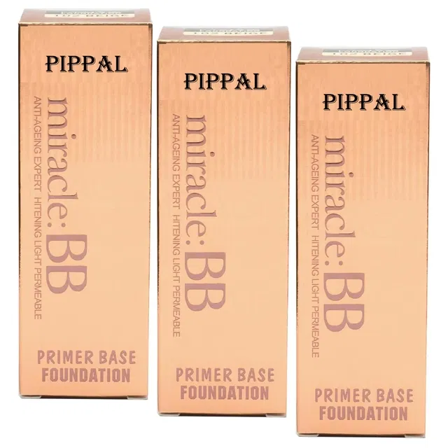 Pippal Mirecle B.B. Primer Base Foundation (60 ml, Pack of 3)
