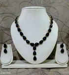 Alloy Necklace with Earrings for Women 