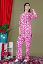 Rayon Top & Bottom Set for Women 