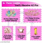 65 Pcs 1st Birthday Decoration kit, Multicolour, Set of 1