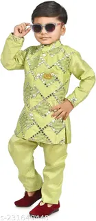 Art Silk Kurta with Pant for Boys 