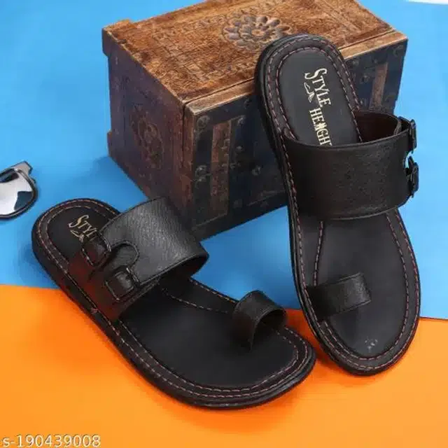 Slippers for Men (Black, 7)