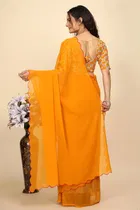 Georgette Woven Design Saree for Women 