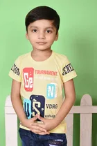 Cotton Blend Printed Clothing Set for Boys 