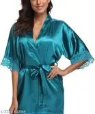 Bathrobe for Women (Teal, M)