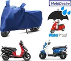 Polyester Waterproof Scooty Cover with Mirror Pocket for Suzuki Acces, Avenish125, Burgman, Yamaha Rayzr, Fascino (Blue)