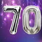 Foil Balloon for Birthday Celebration, No. 70 